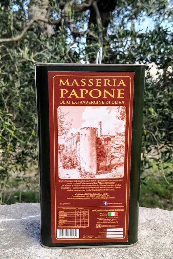 Olio in lattine da 3 litri olio in lattine da 3 litri Masseria Papone