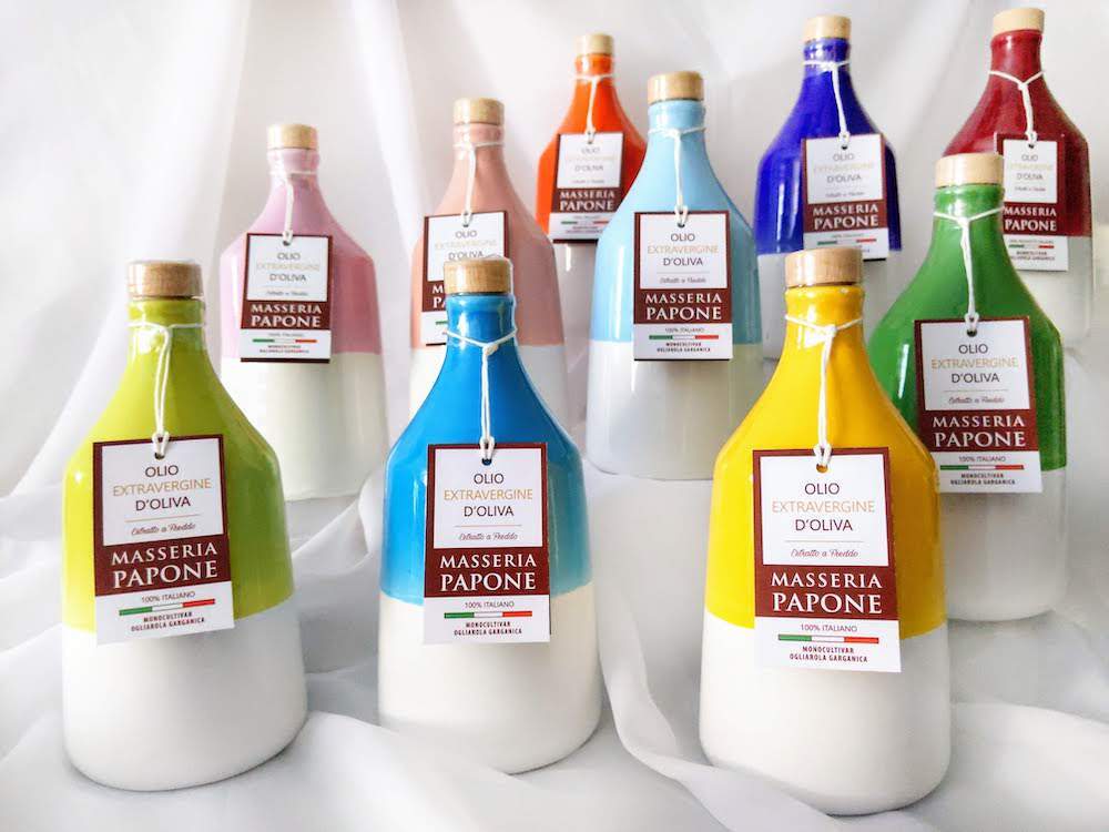 Orci in Ceramica con olio Extravergine 8 oliere in ceramica olio extravergine di oliva puglese